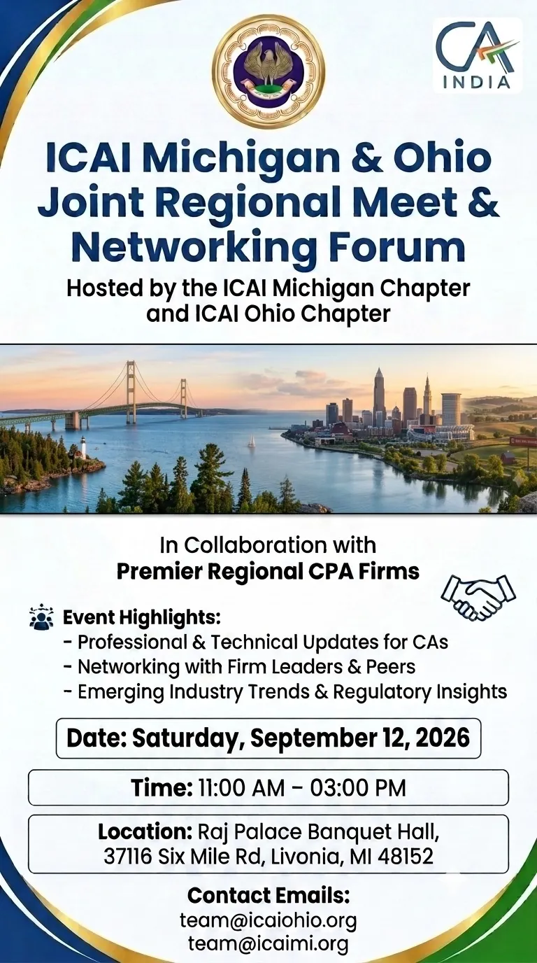 ICAI Unite in America – Regional Meet & Networking Forum