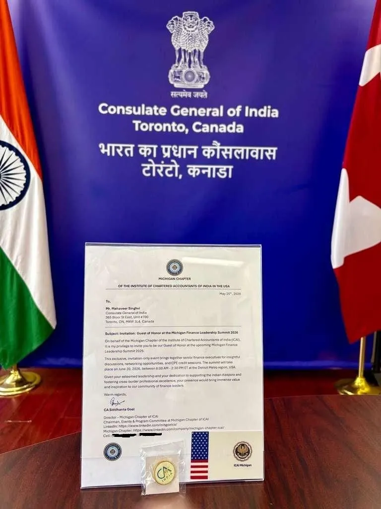 Consulate General of India in Toronto and Chicago Visits
