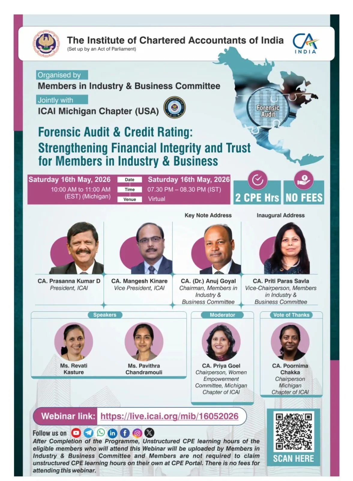 Forensic Audit & Credit Rating : Strengthening Financial Integrity and Trust for Members in Industry & Business